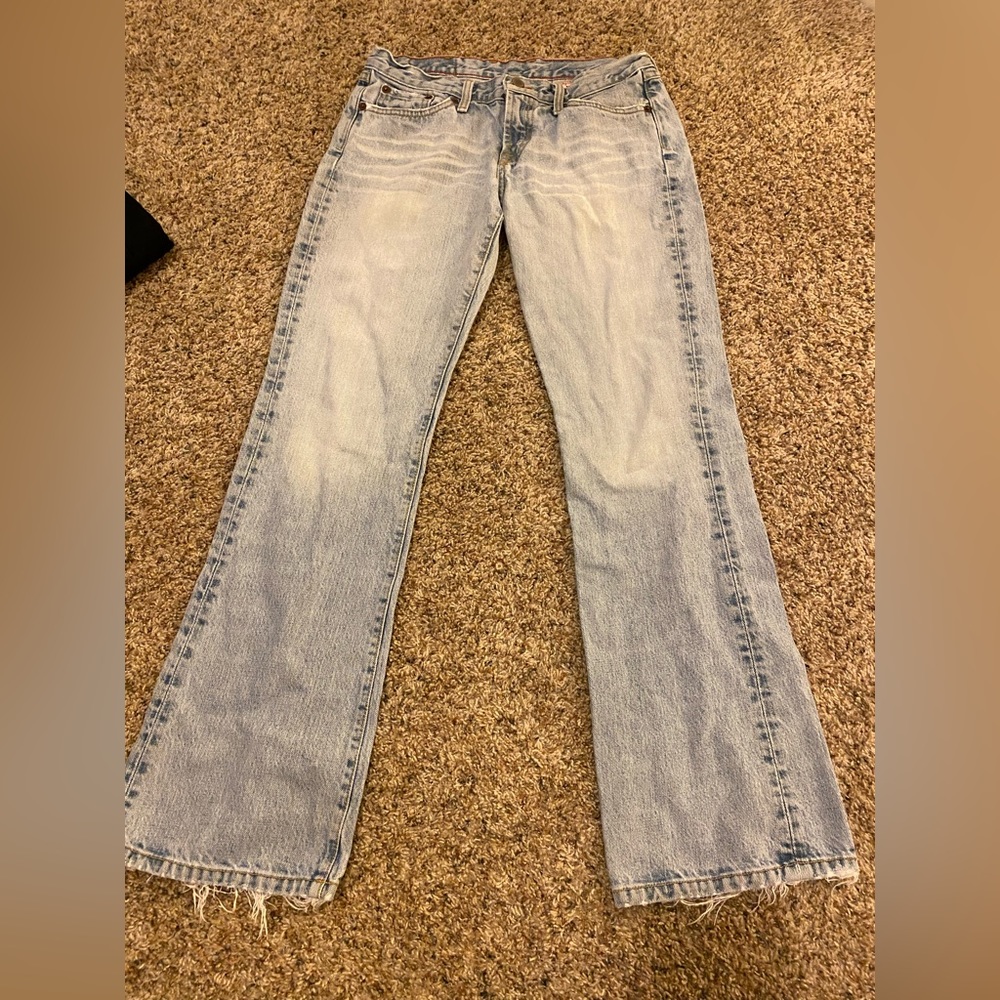 Lucky brand low waisted boot cut jeans
